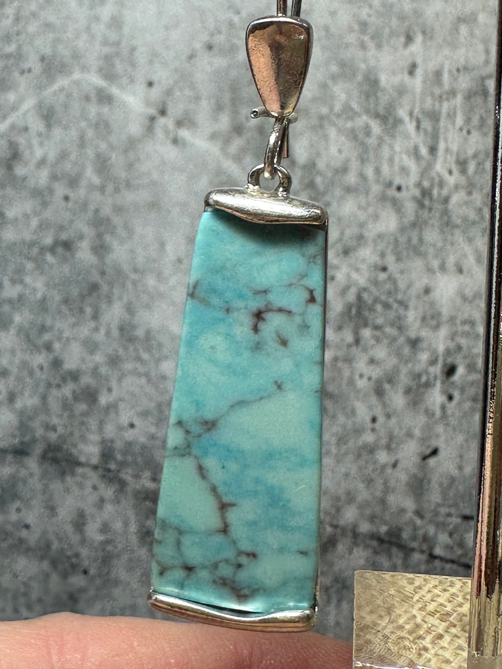 RLM SoHo Robert Lee Morris Pierced Earrings Turquoise Dangle - Picture 3 of 6